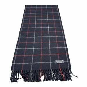 Burberry's Lambswool plaid Print Scarf‎